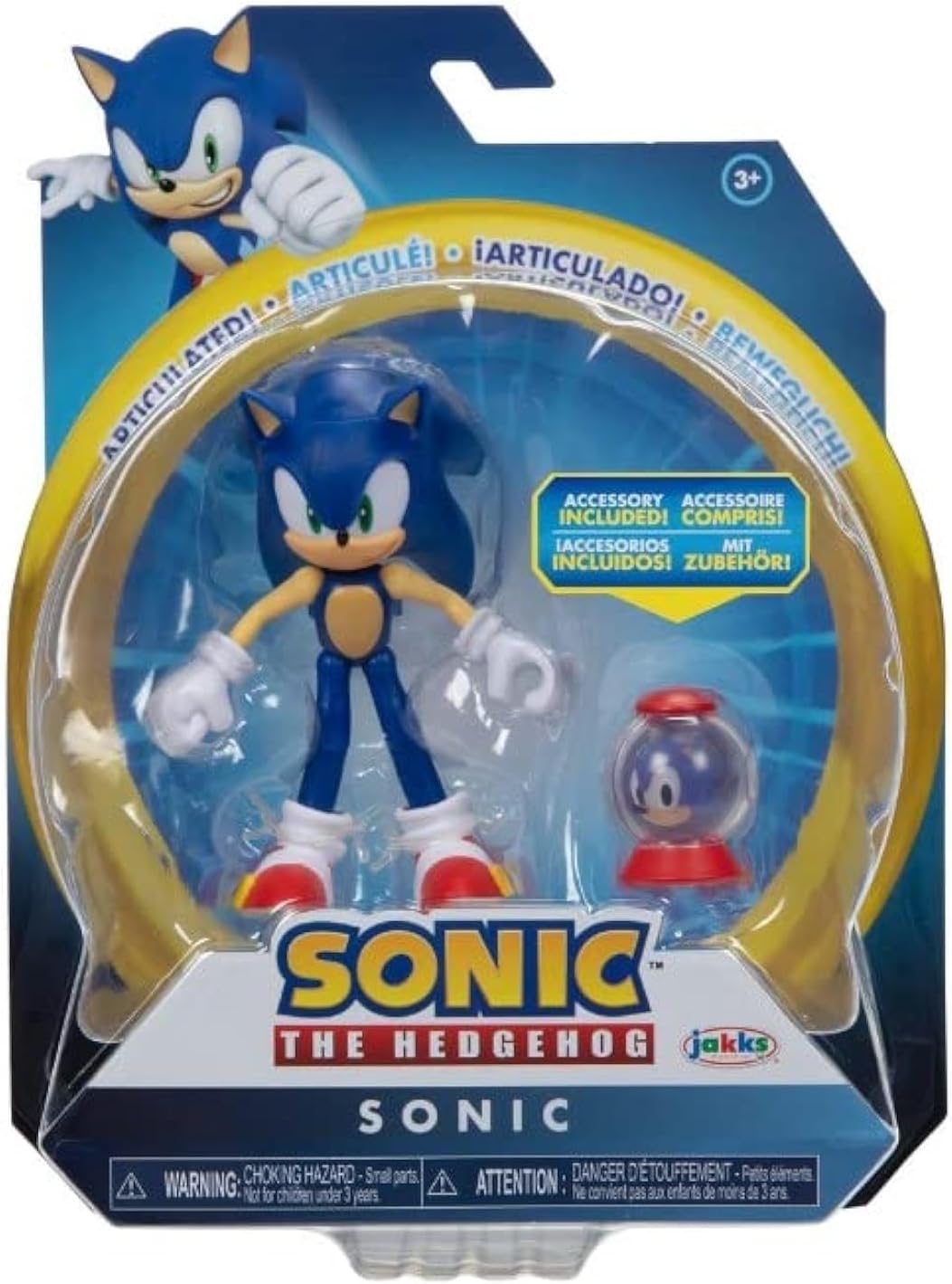 Sonic The Hedgehog 10,2 cm colección de figuras de acción móviles (selecciona la figura) (Sonic 2.0), 4 pulgadas