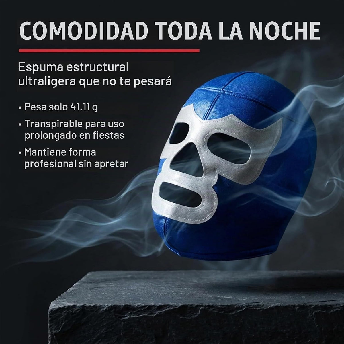RINGREBELS MASCARILLA AZUL DEMON Lucha última intervensión Luchador Máscara
