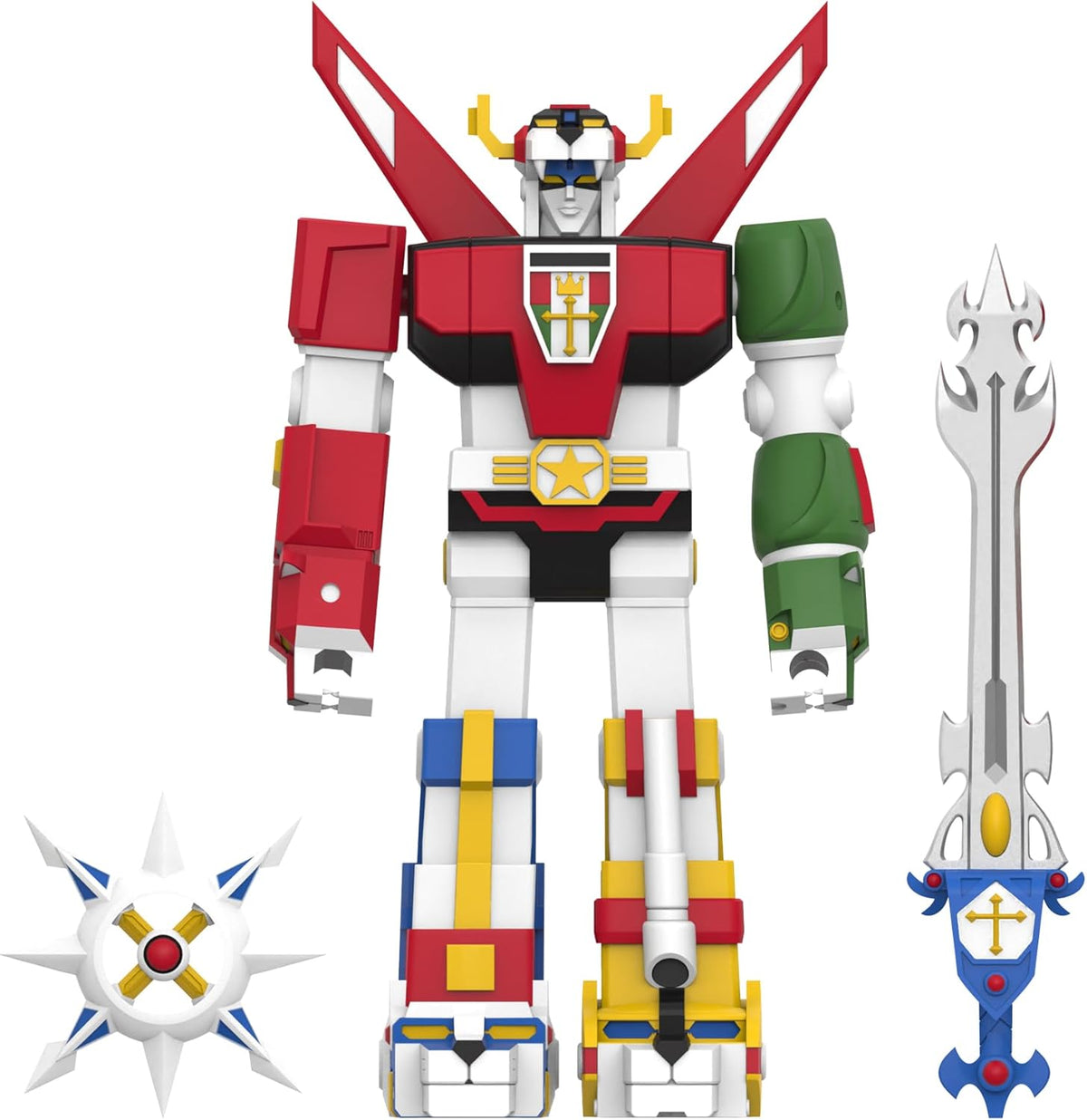 Super7 Super Cyborg Voltron - Figura de acción Voltron de 11 Pulgadas con Accesorios clásicos de Dibujos Animados coleccionables y Juguetes Retro