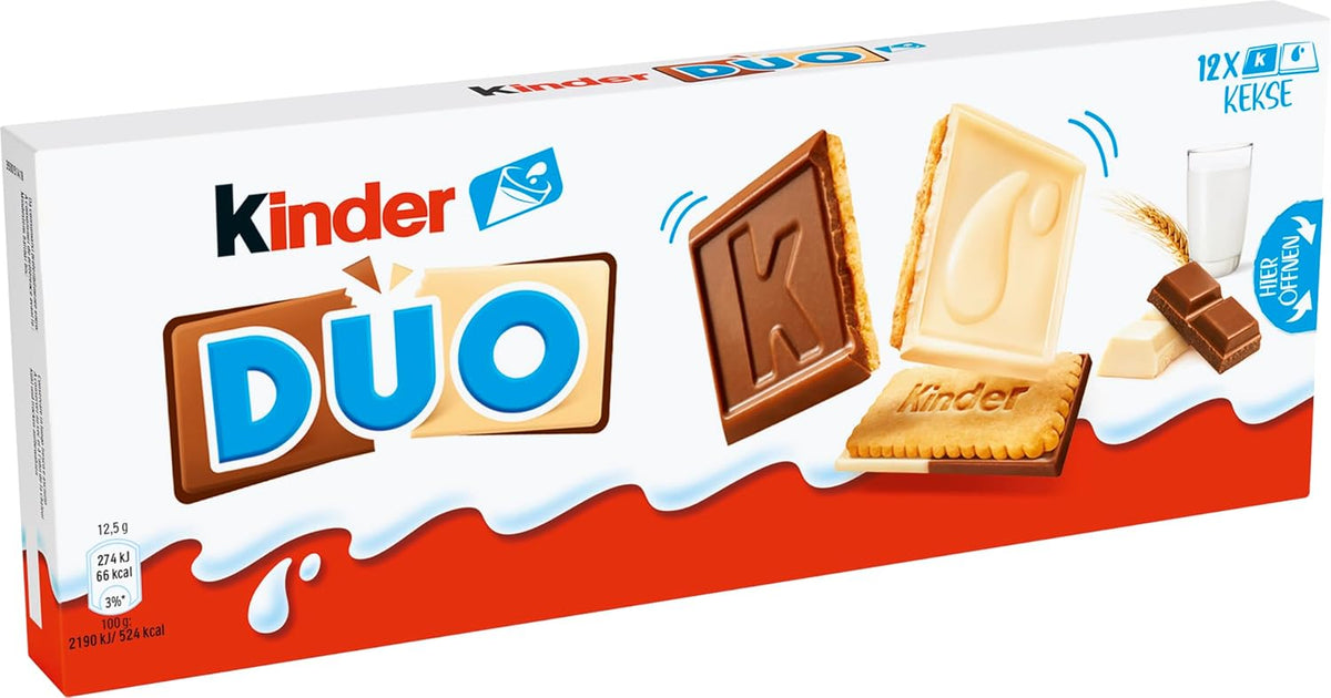 Barra de Chcolate con Galleta Duo Kinder 150 Grs
