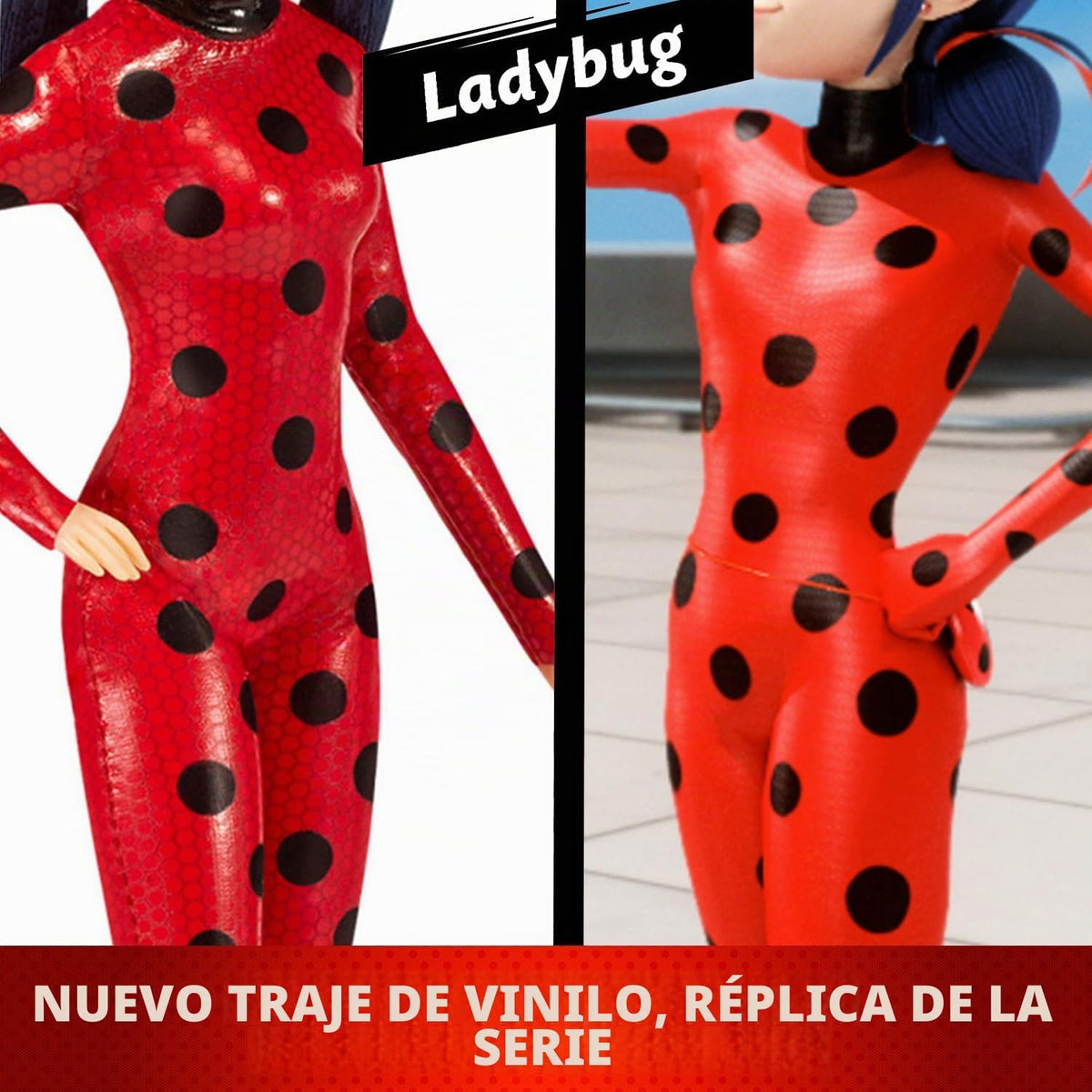 BANDAI Miraculous Ladybug and Cat Noir Toys Catarina Fashion Doll | Muñeca articulada de Catarina de 26 cm con Accesorios Kwami | Figura de Catarina de superhéroe Adolescente | Gama de muñecas