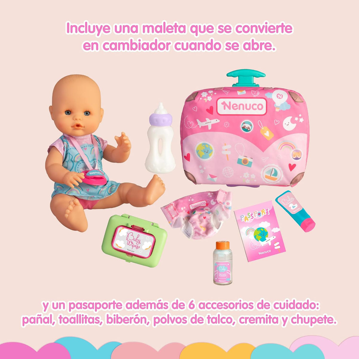 Nenuco Viaja Conmigo, Nenuco, TOY_FIGURE, Plástico, 1 Unidades, Famosa
