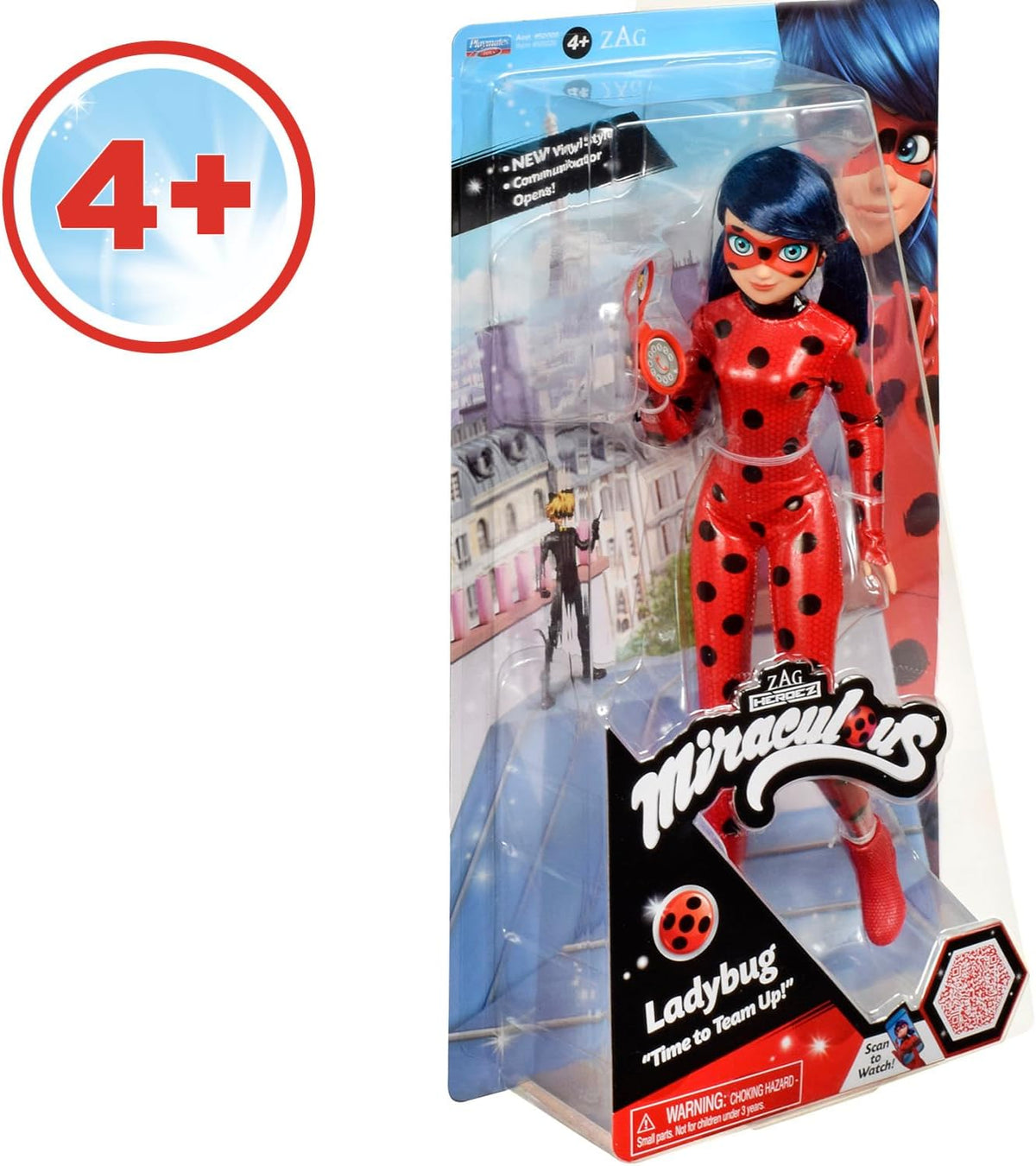 BANDAI Miraculous Ladybug and Cat Noir Toys Catarina Fashion Doll | Muñeca articulada de Catarina de 26 cm con Accesorios Kwami | Figura de Catarina de superhéroe Adolescente | Gama de muñecas