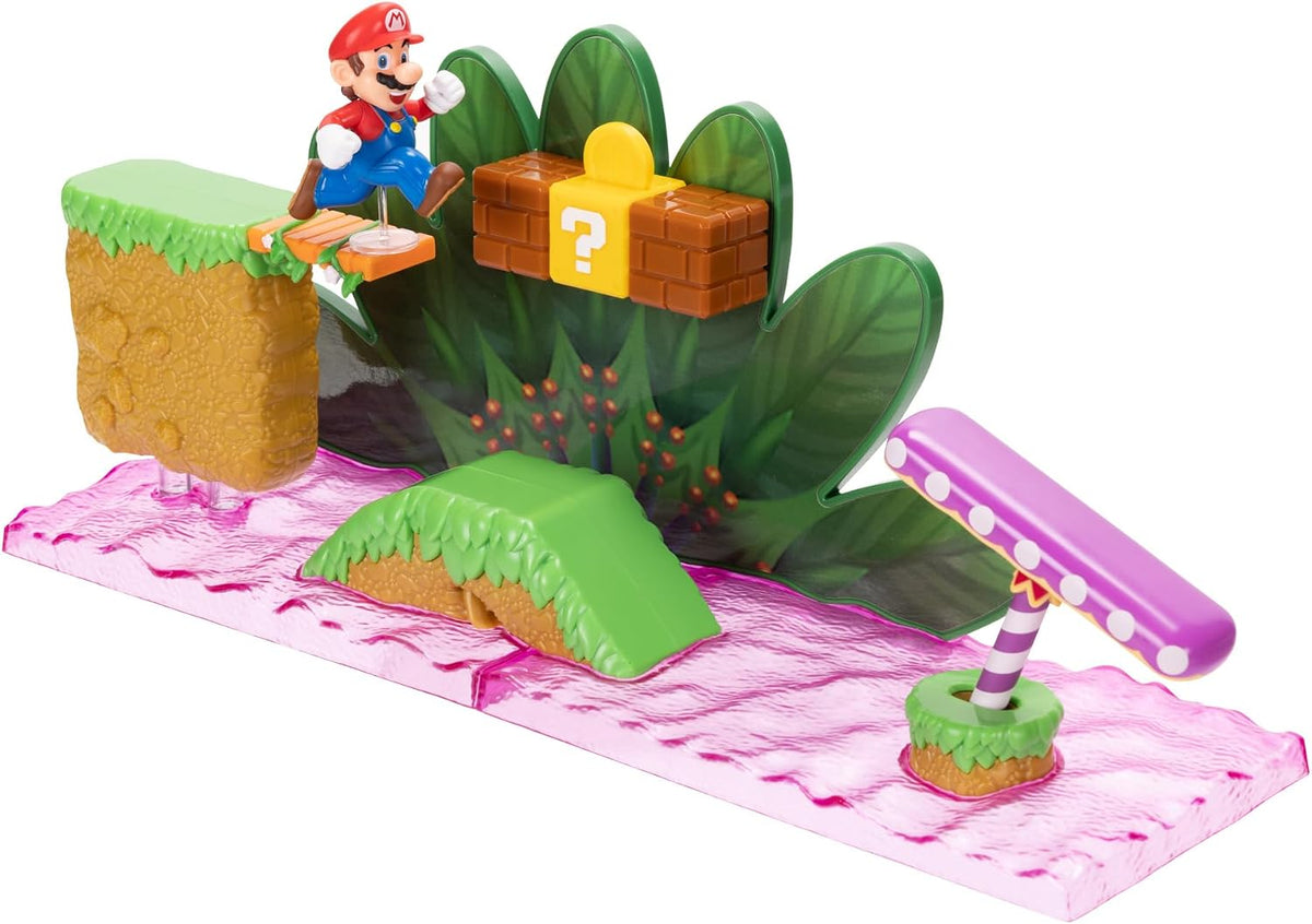 Nintendo Super Soda Jungle Playset Incluye Figura de Mario de 2.5 Pulgadas. A Partir de 3 años (Licencia Oficial)