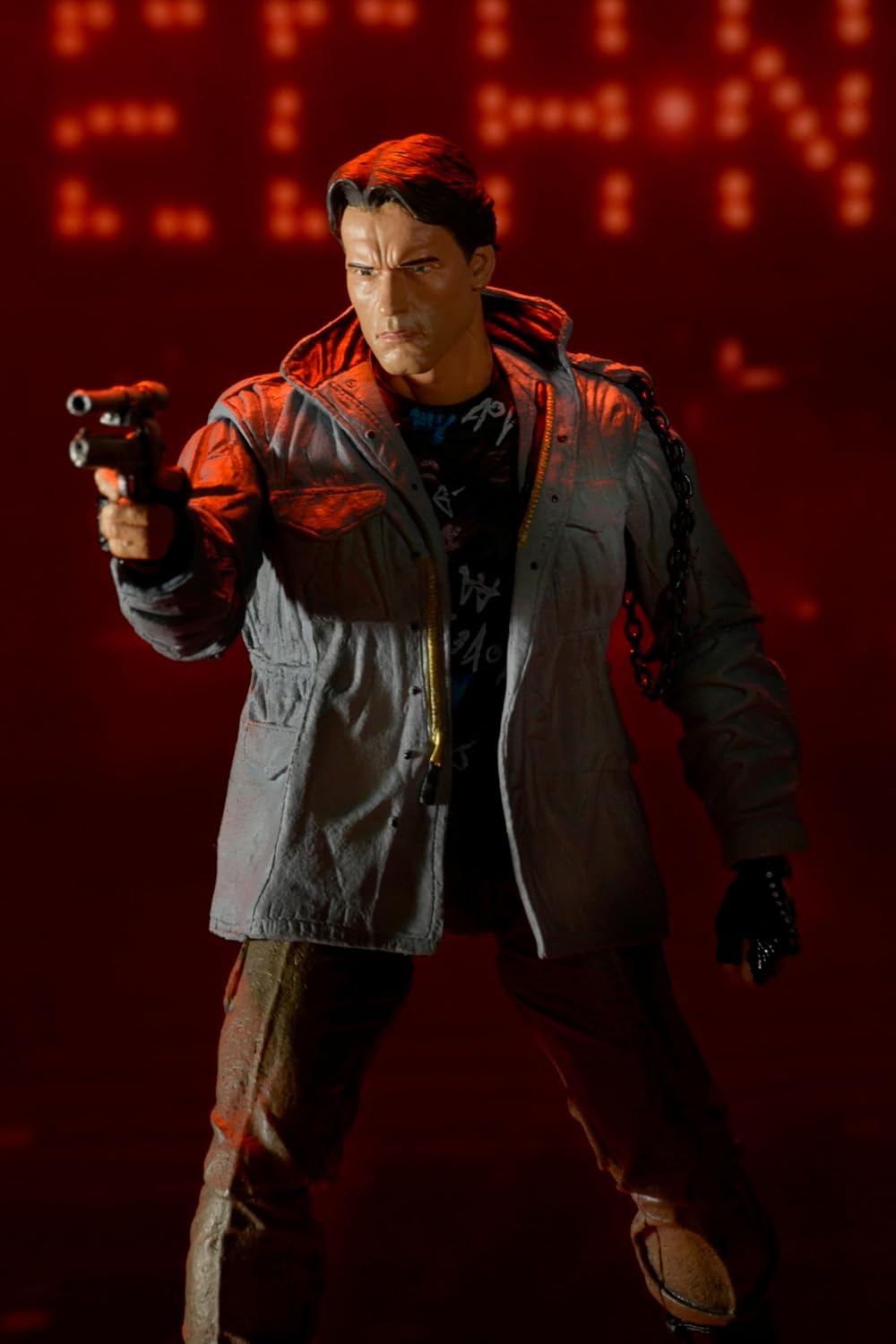 NECA Terminator Scale Ultimate T800 Tech Noir Action Figure, 7"