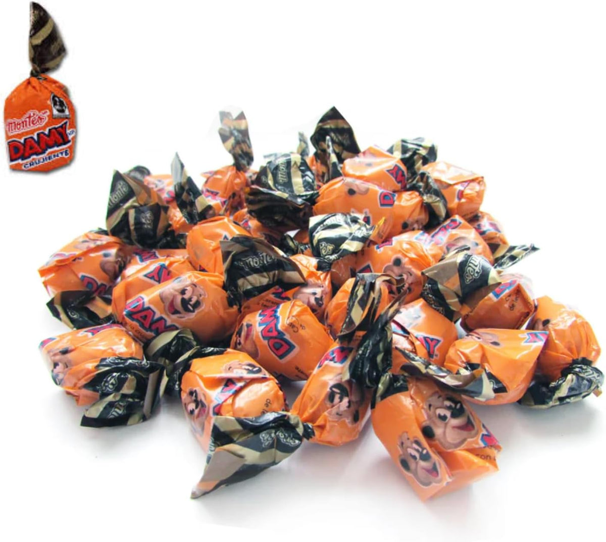 Montes Caralemo crujiente de leche con cacahuate Damy (100 dulces)