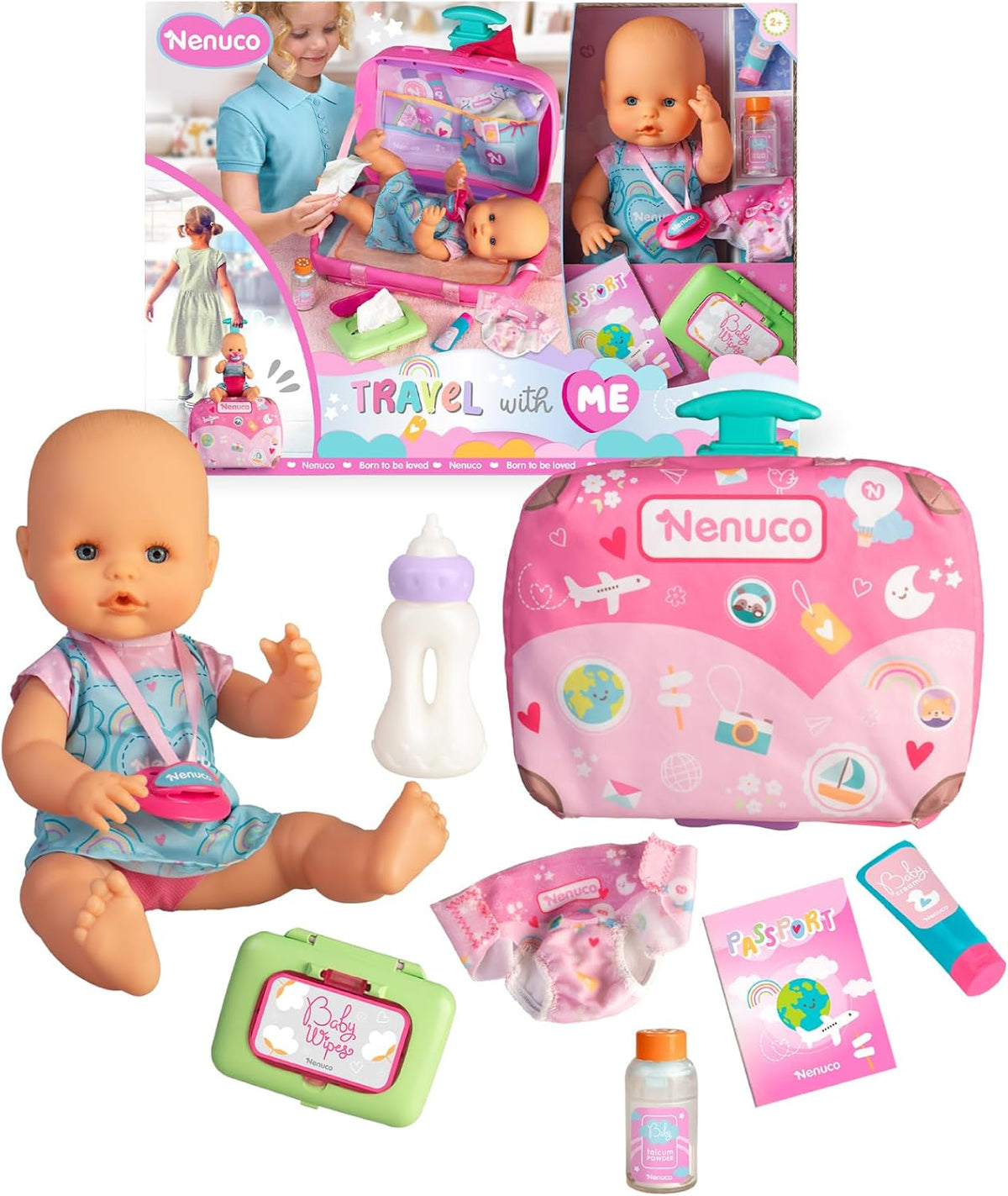 Nenuco Viaja Conmigo, Nenuco, TOY_FIGURE, Plástico, 1 Unidades, Famosa