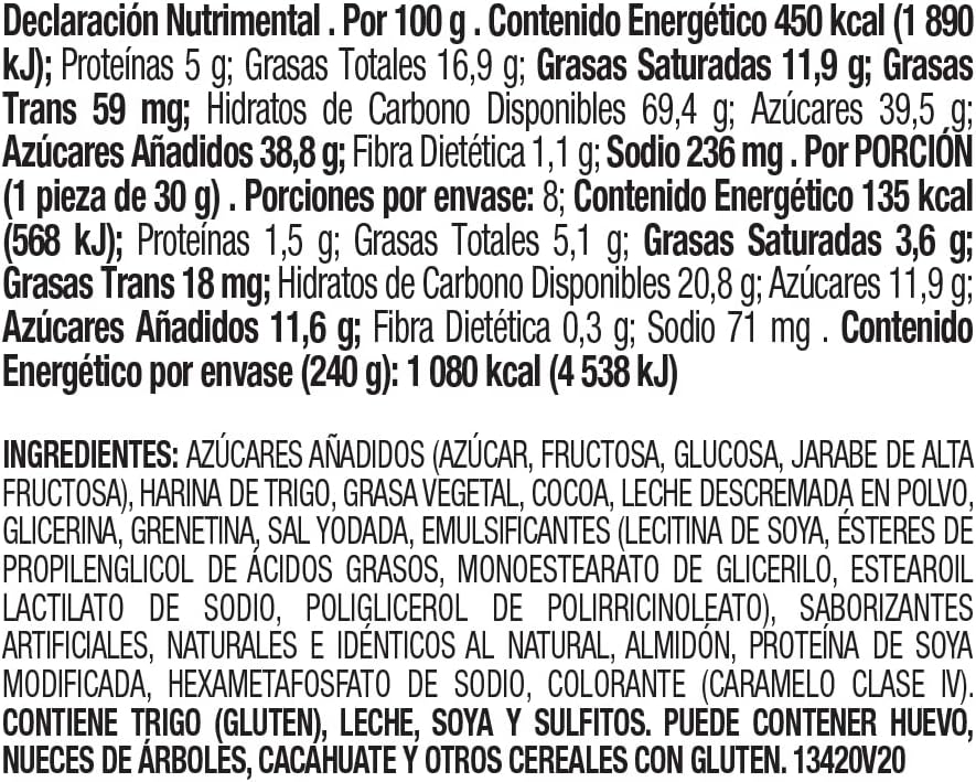 Gamesa Mamut 8 oz