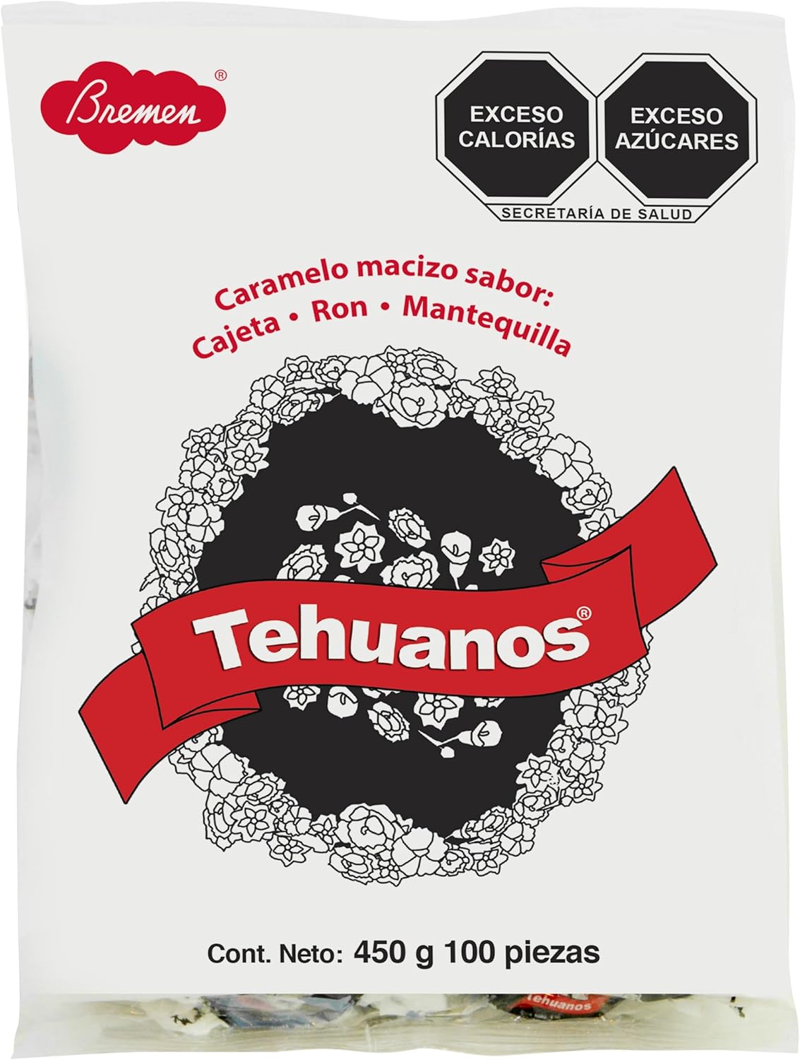 Bremen Caramelo Tehuano Bolsa 100 Piezas