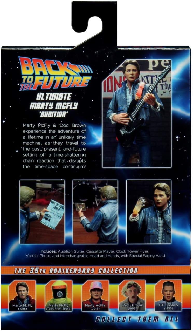 NECA Regreso al Futuro Figura de Acción de Audición de Marty Mcfly de 17.8 cm