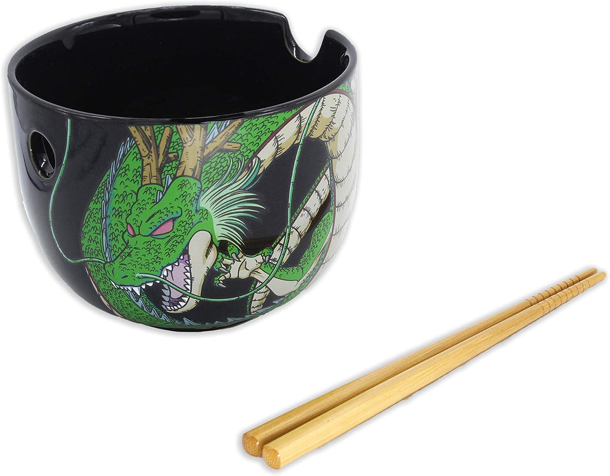 Tazón Para Ramen Dragon Ball Sopa Goku Shenlong Bowl With Chopsticks