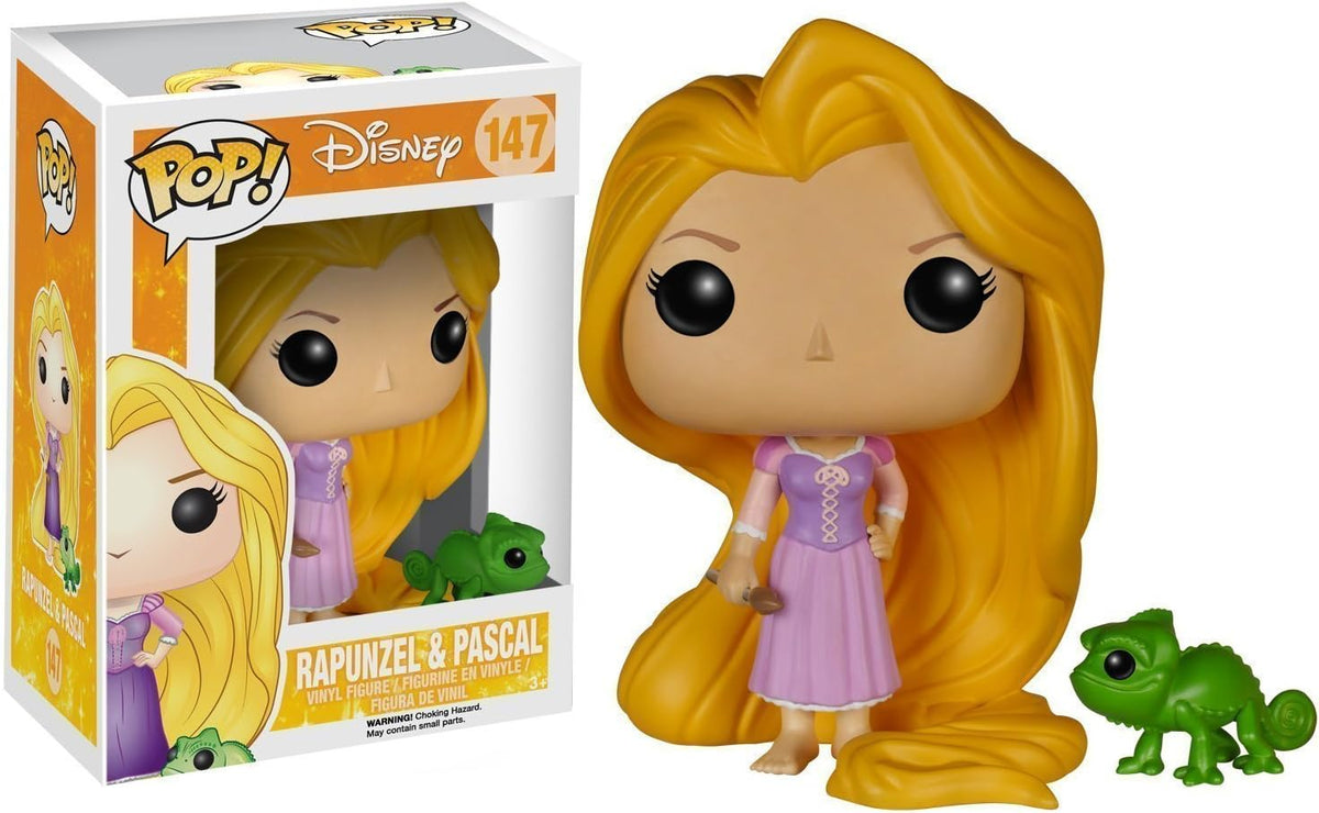 Disney Princess: Tangled - Rapunzel & Pascal Funko Pop! Figura de vinilo (unida con funda protectora compatible para Pop Box)