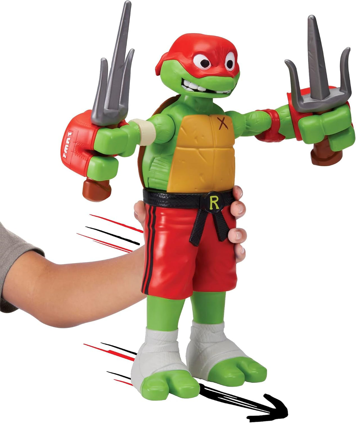 Tales of Teenage Mutant Ninja Turtles: Giant Roll N Punch Raphael Figura de Playmates Toys