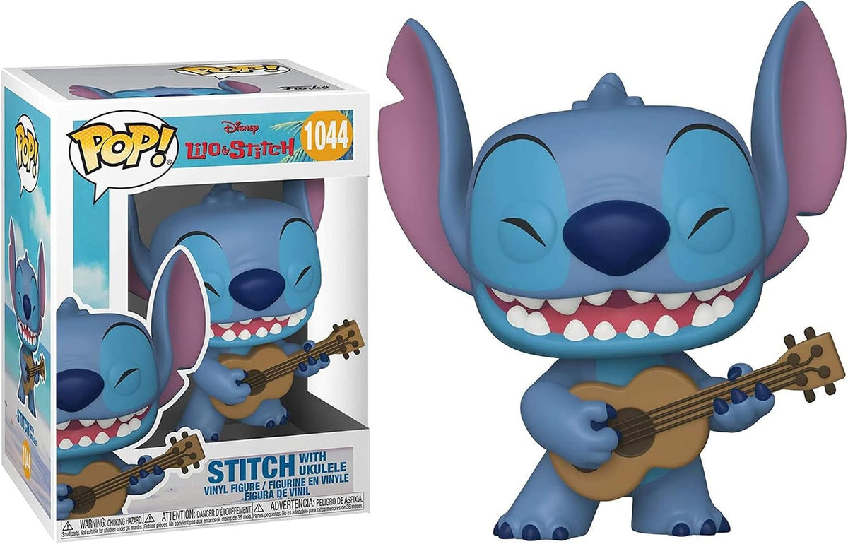 Funko Pop! Disney: Lilo & Stitch – Stitch con Ukelele con funda protectora