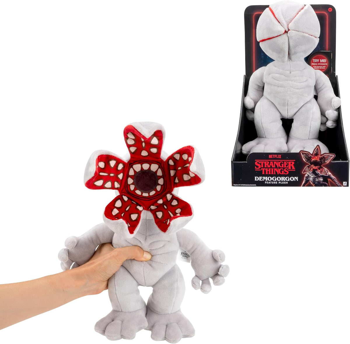 Stranger Things Peluche de 12" Demogorgon con movimiento y sonido (Caja Cerrada)