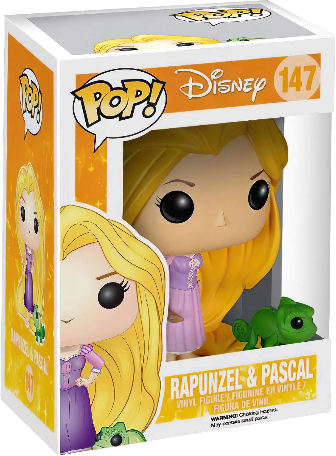 Rapunzel & Pascal: Fun ko P o p ! Paquete de figuras de vinilo con 1 protector gráfico compatible 'ToysDiva' (147 - 05135 - B)