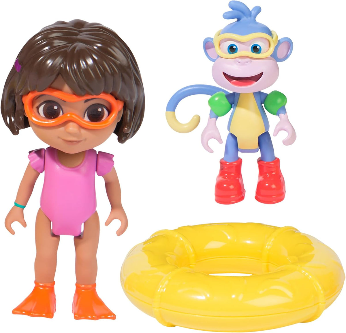 Dora, Set de Aventuras Date un chapuzón, con Accesorios y Figuras de Dora y Botas, Juguetes para niños y niñas a Partir de 3 años
