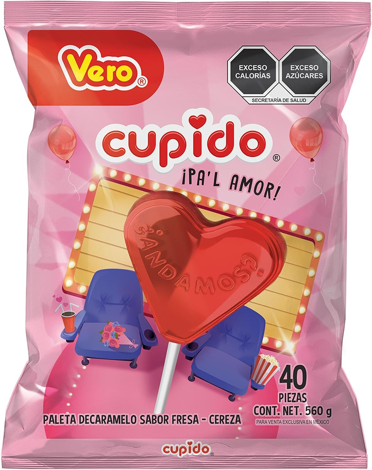Vero - PALETA CUPIDO VERO 40 PZAS