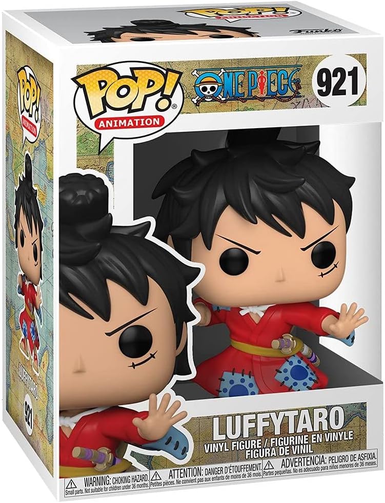 Luffytaro Luffy in Kimono Pop #921 Pop Animation Figura de vinilo de una pieza (blundled con EcoTEK Pop Protector)