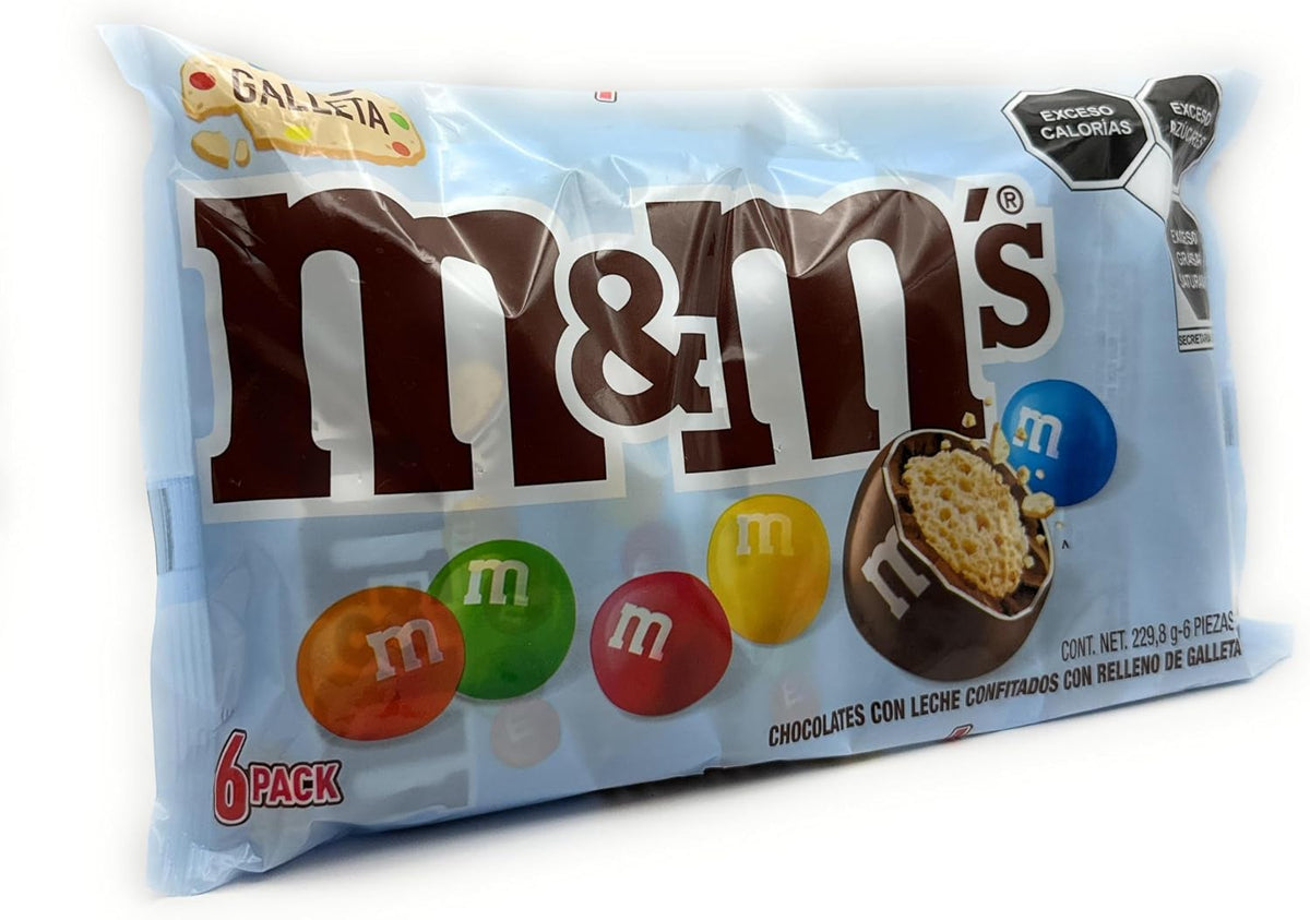 M&M's Galleta Chocolates Con Leche COnfitados Con Relleno De Galleta Crujiente (229g)