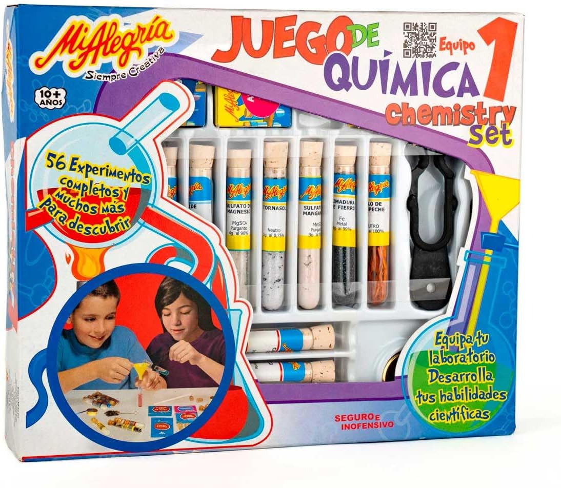 Mi Alegria Juego de Química 1 con 56 Experimentos