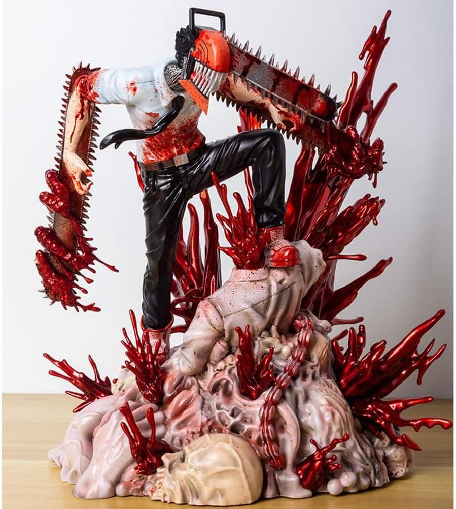 Trustbest Figura de acción de Chainsaw Man: Denji Modelo Juguetes 28 CM de Anime Estatua Adornos colección de Juguetes para Regalo de Amigo (Size : One Size)