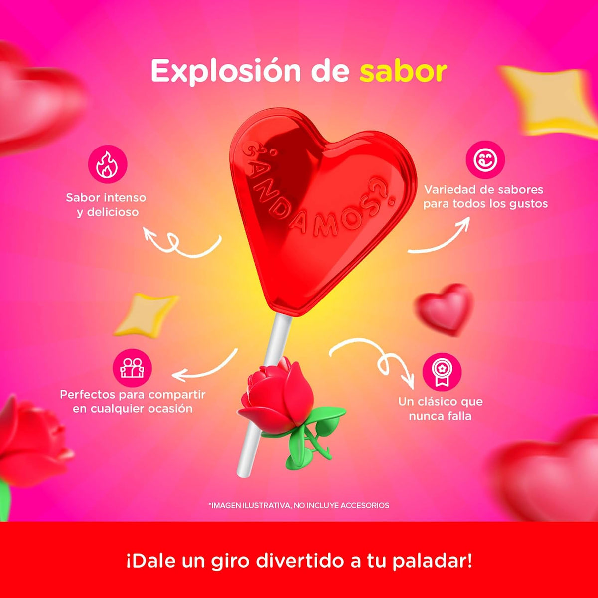 Vero - PALETA CUPIDO VERO 40 PZAS
