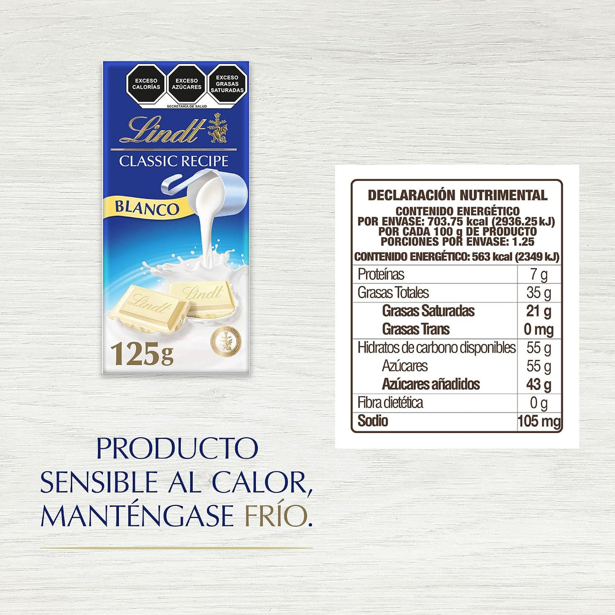 Classic Recipe Chocolate White, 1200g - Paquete de 12