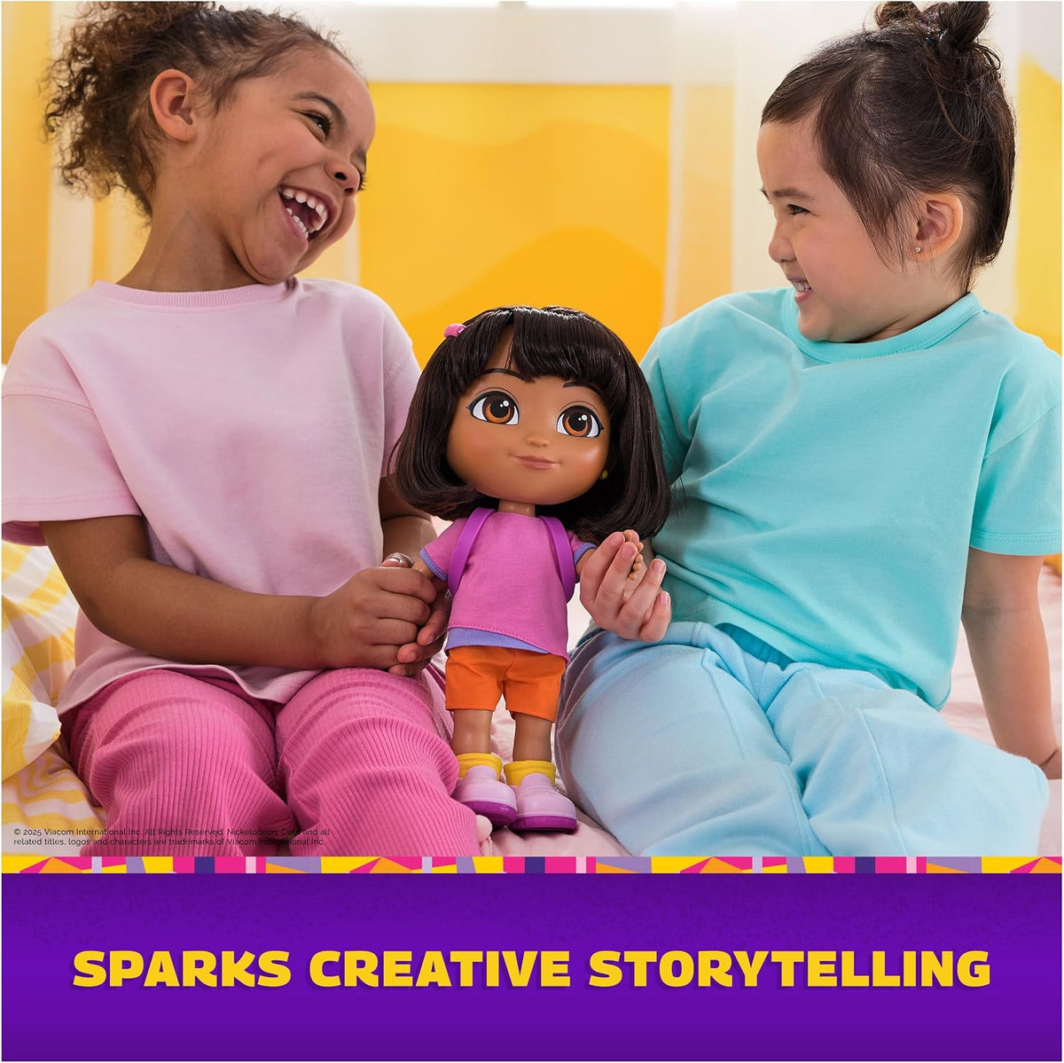 Dora, Muñeca Dora Canta y explora con música, Efectos de Sonido, Frases bilingües y Ropa y Accesorios para la muñeca, Juguetes para niños y niñas a Partir de 3 años
