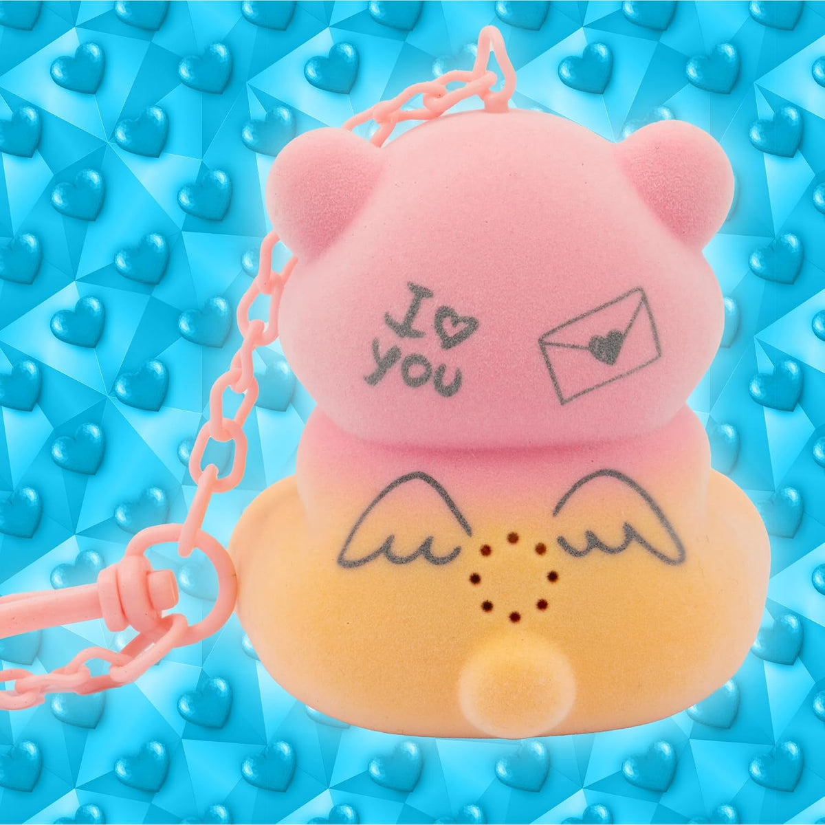 Coccolotti Love and Tell, 1 de 6 Ositos de Peluche interactivos con función de grabación, Llavero de Nailon, Mensaje repetido, Embalaje ecológico, a Partir de 4 años