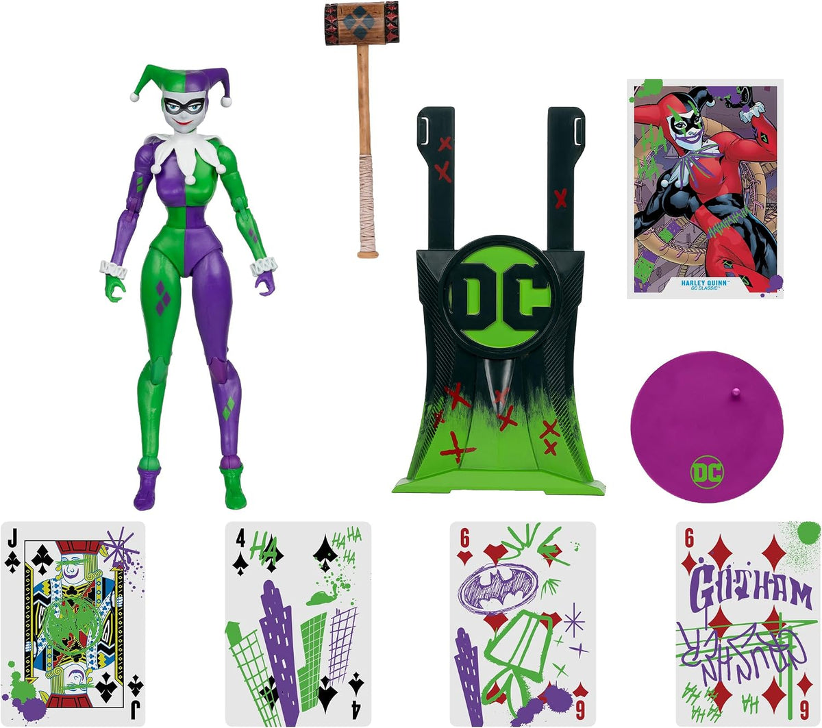 DC Multiverse 7 in - Harley Quinn (DC Classic) (JOKERIZED) (Etiqueta Dorada)