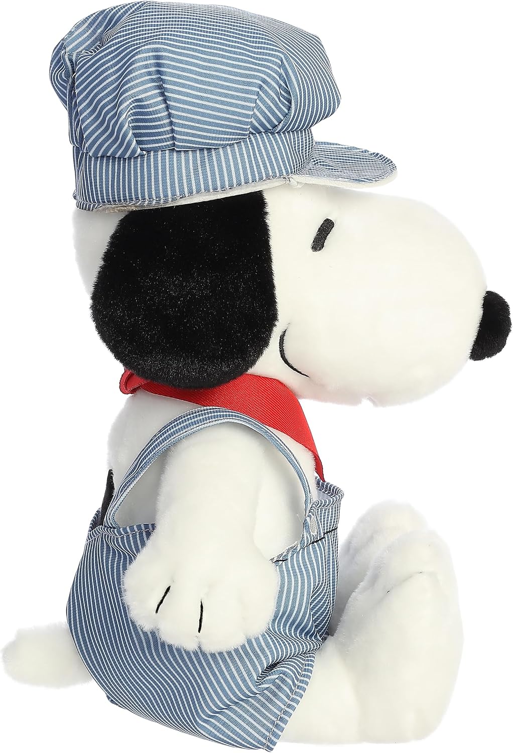 Aurora Adorable Peanuts Train Engineer Snoopy Peluche - Juguetes con Licencia Oficial para Todos los Fans de Snoopy - Regalo nostálgico para Adultos y Celebraciones de cumpleaños, 14 Pulgadas