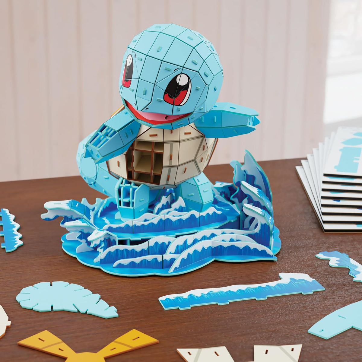 4D Build, Squirtle de Pokémon en 3D, coleccionables de Pokémon, Rompecabezas para Adultos, Juguetes de construcción, Rompecabezas en 3D para Adultos y Adolescentes, 180 Piezas, a Partir de 12 años