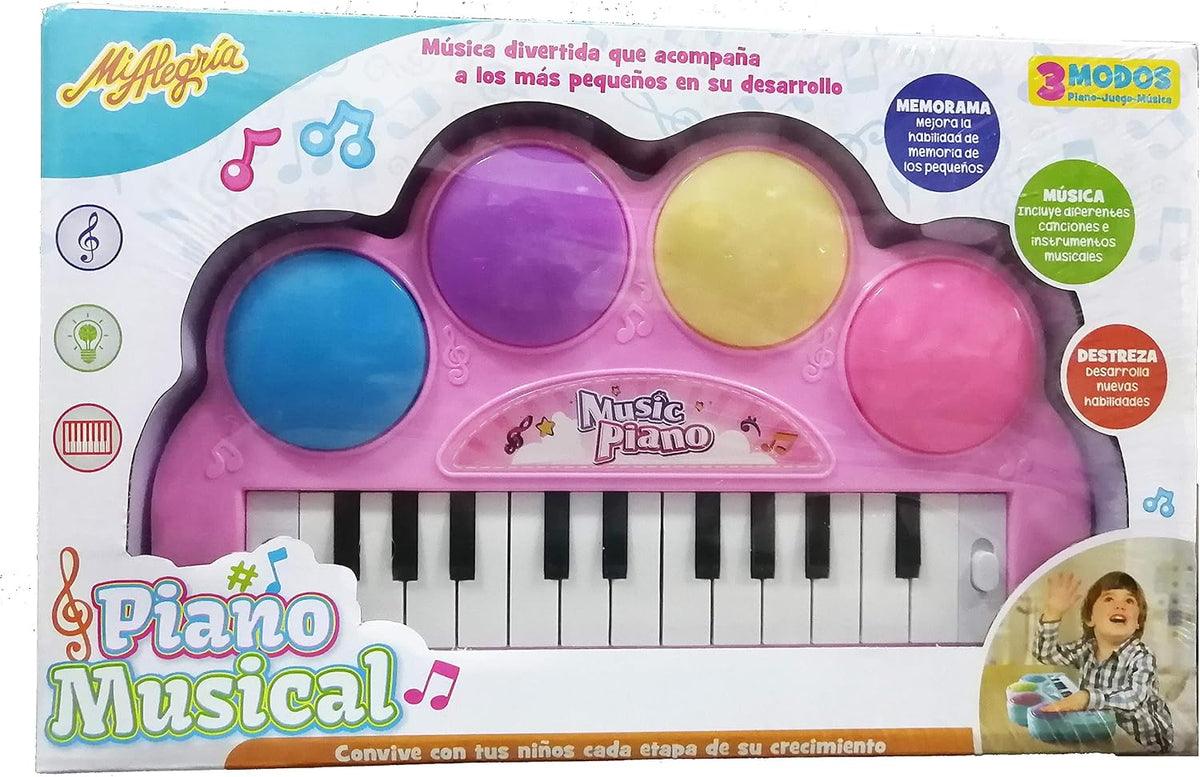 Mi Alegria Piano Musical Rosa