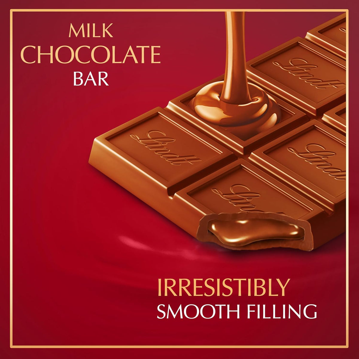 Lindt Lindor Chocolate de Leche, 12 Barras de 100 G