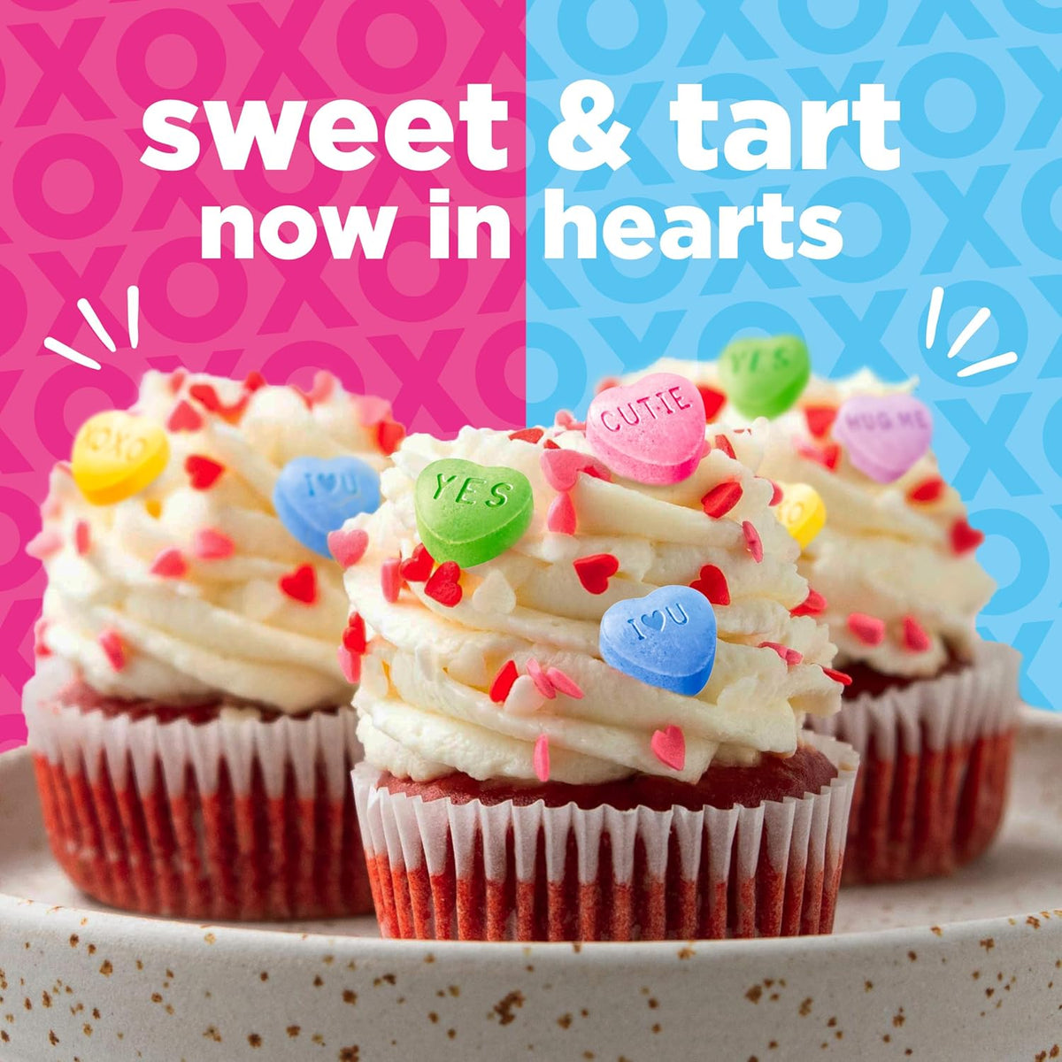SweeTARTS Conversation Hearts, Dulces De San Valentín, Paquete De 10 Onzas