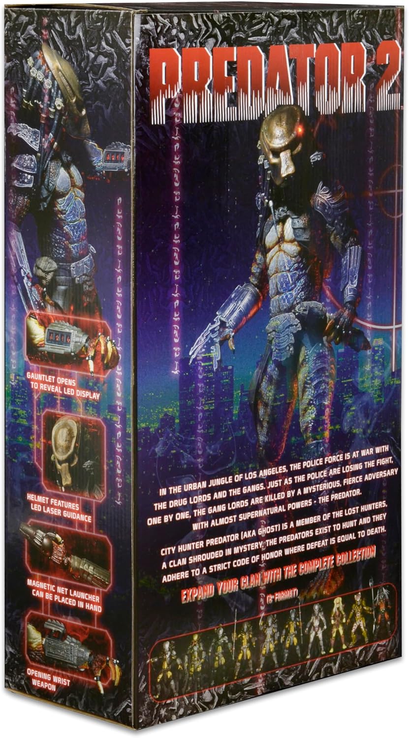 NECA Predator 1/4 Scale Action Figure with Led Lights