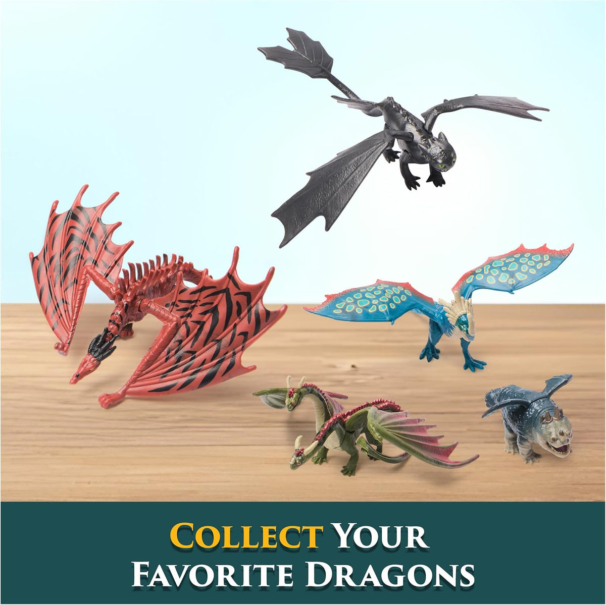 DreamWorks Dragons, How to Train Your Dragon, Set de Trampa para Dragones con 5 Dragones y Lanzador de boleadoras con Red de HIPO, Juguetes para niños y niñas a Partir de 4 años