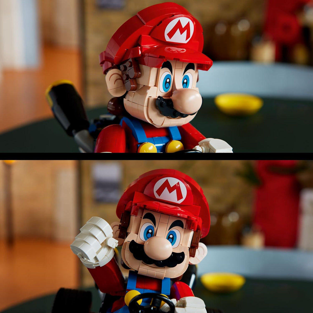 LEGO Super Mario : Mario Kart : Mario y Kart estándar Regalo Coleccionable para Adultos, Figura para Construir Nintendo, Modelo de Exhibición del Icónico Vehículo para Fans 72037
