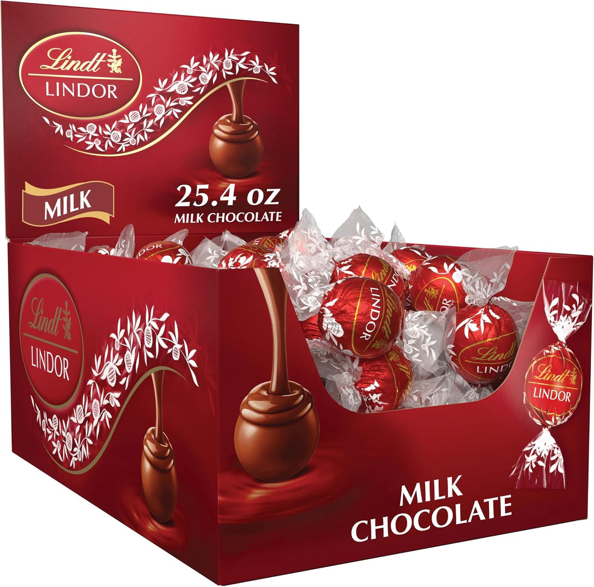 Lindt Lindor Truffles Chocolate con leche, cajas de 60 unidades