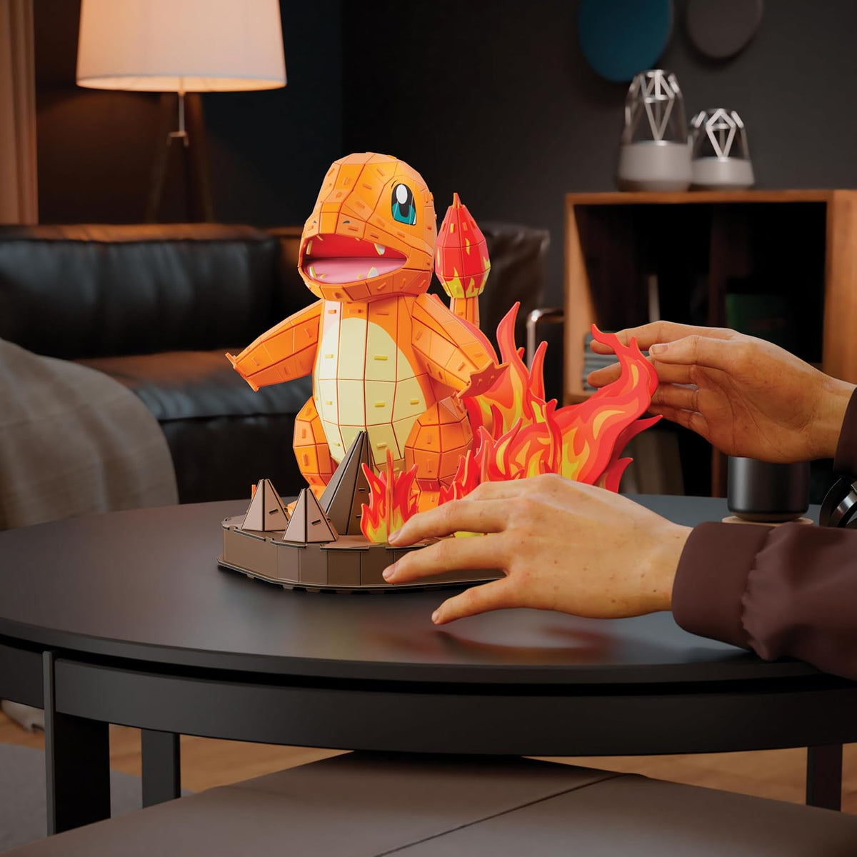 4D Build, Charmander de Pokémon en 3D, coleccionables de Pokémon, Rompecabezas para Adultos, Juguetes de construcción, Rompecabezas en 3D para Adultos y Adolescentes, 241 Piezas, a Partir de 12 años