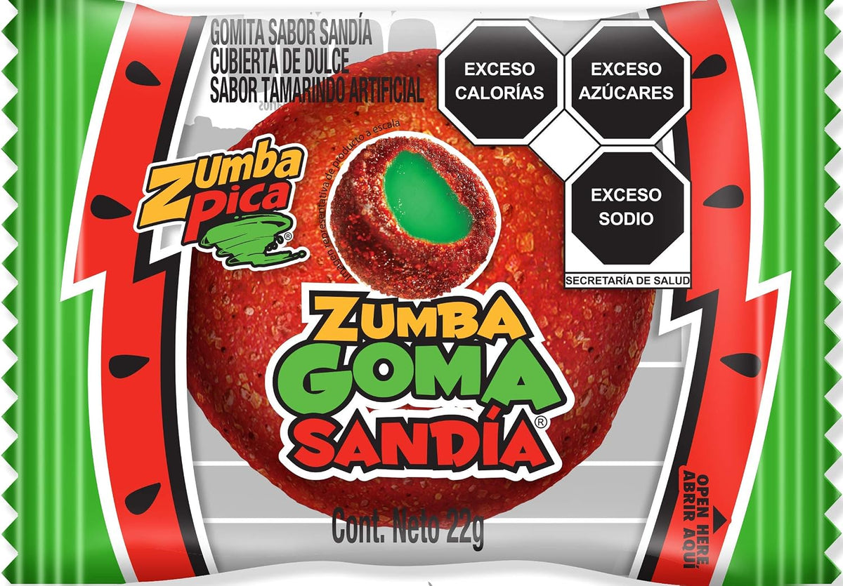 Zumba Goma | Bolsa con 20 Piezas | ZumbaPica (Sandía)