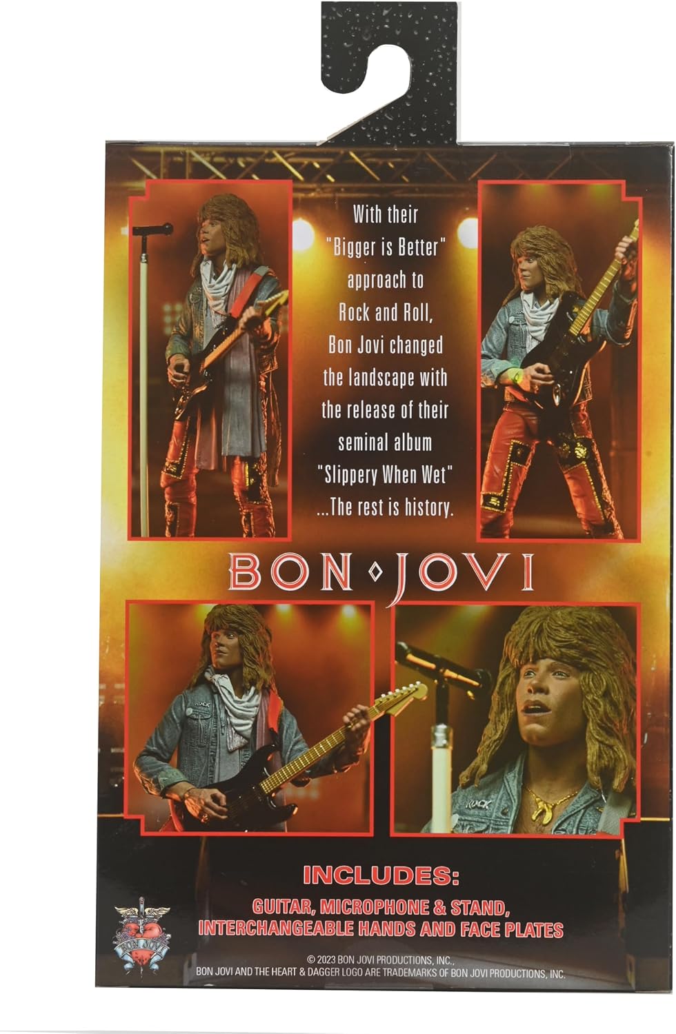NECA - Figura de acción de Escala de 7 Pulgadas, lo último resbaladizo Cuando está Mojado, Bon Jovi