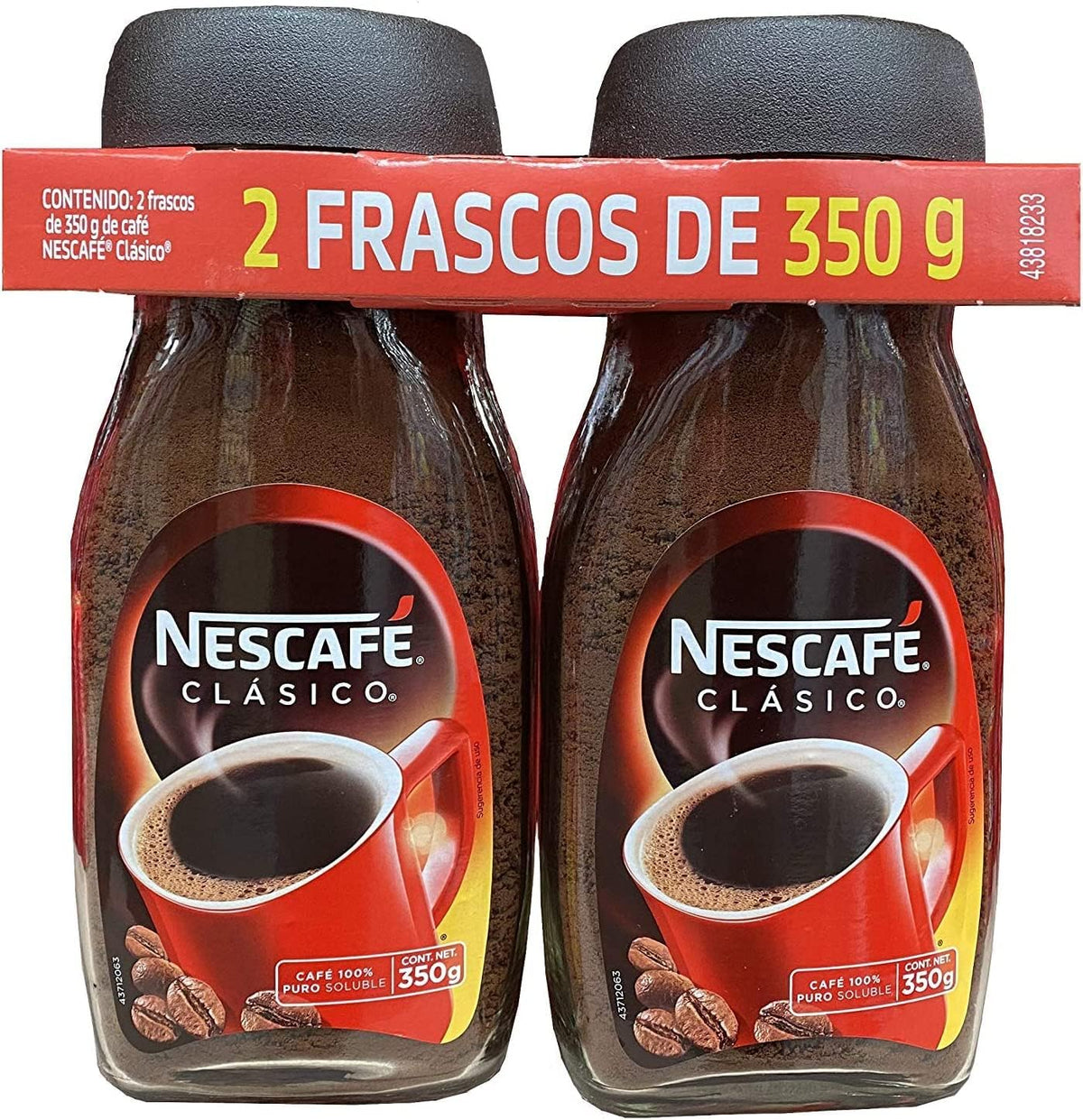 Nescafe - Nescafé - Café Soluble Nescafé Clásico 2 Frascos De 350 g.