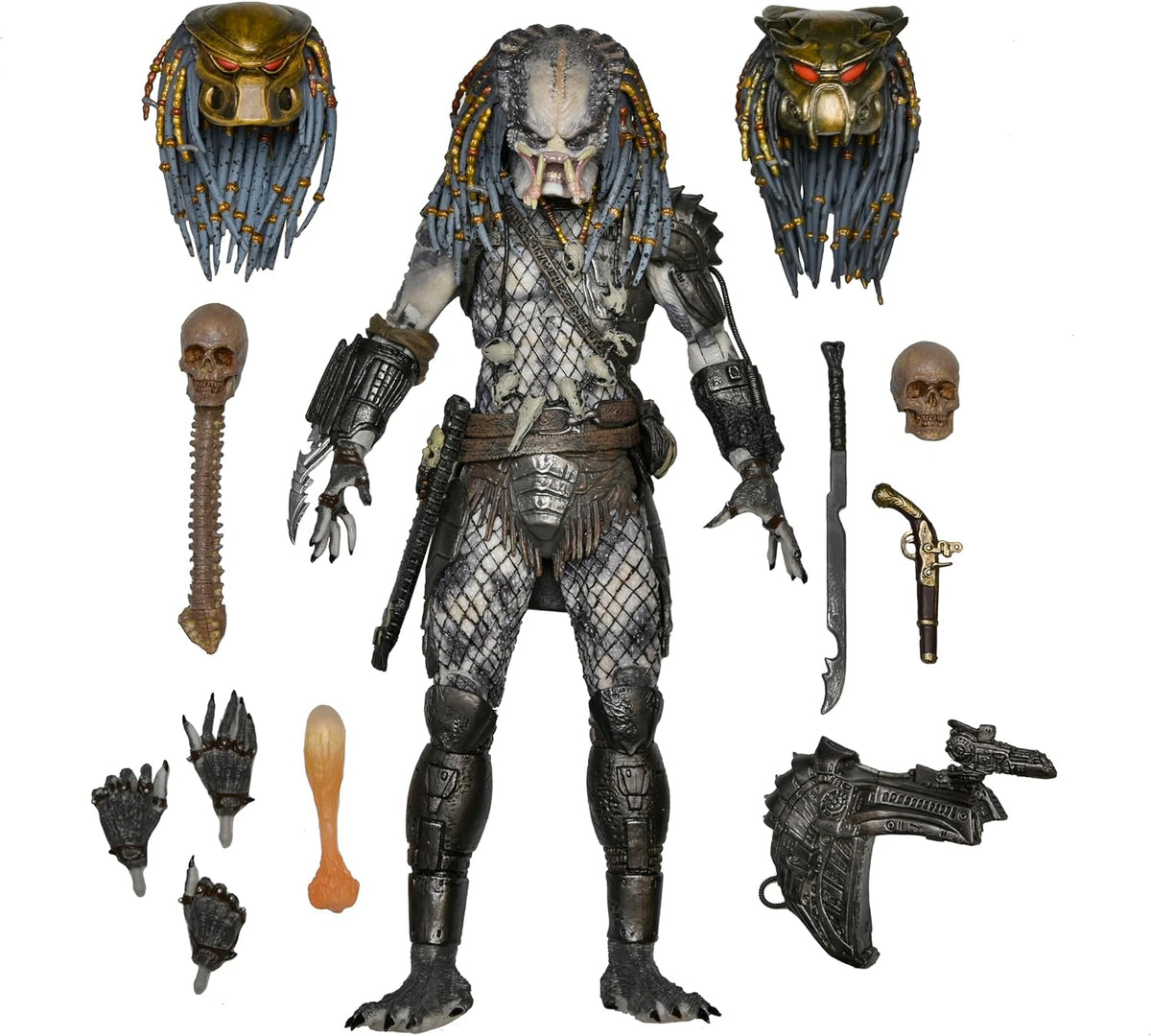 NECA - Predator 2 - Figura de acción de Elder Predator Ultimate de 7 Pulgadas
