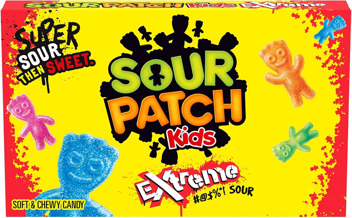Solo Americano, Sour Patch Kids Extremo, 3.1 Oz. (Una Per Pedido), Sour Patch Kids, SUGAR_CANDY, Super Acondicionador