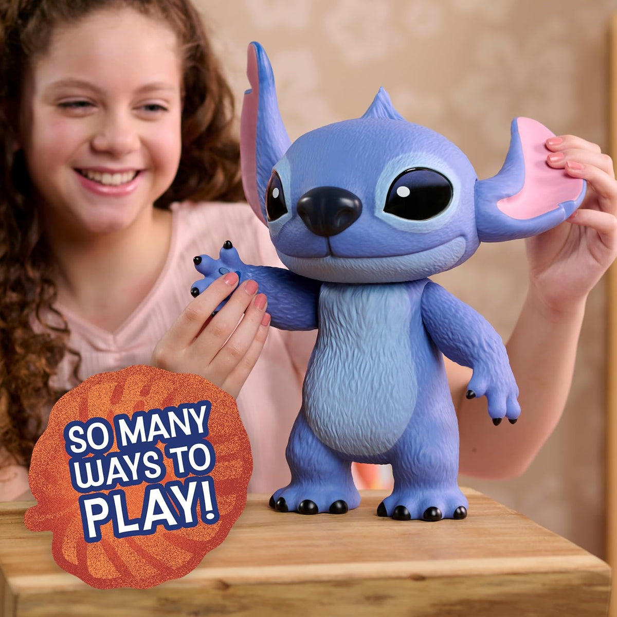 Just Play Stitch Live Action - Figura de Vinilo para niños de 3 años