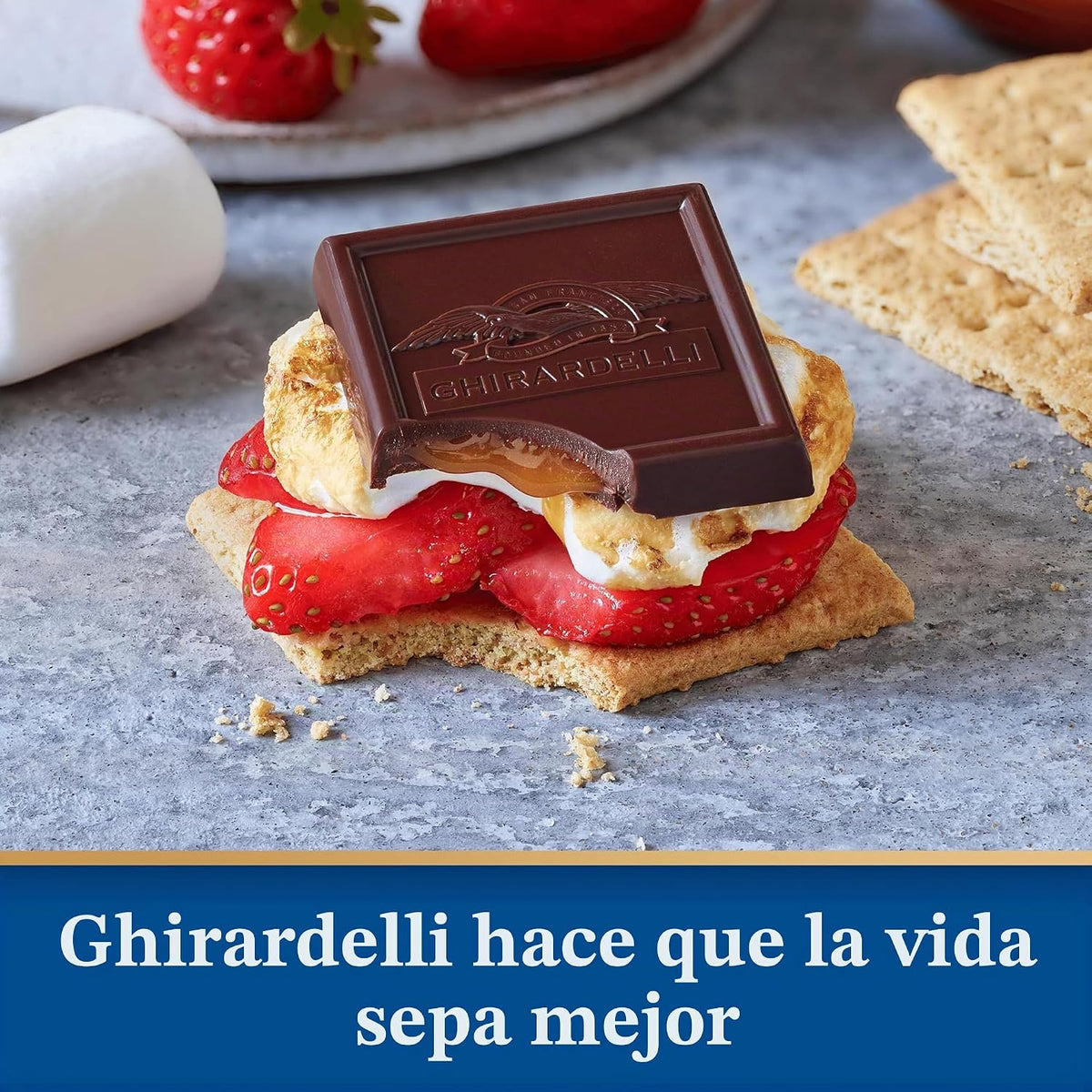 GHIRARDELLI Sea Salt Caramel Dark Chocolate Squares Bar, 4.8 Oz Bar