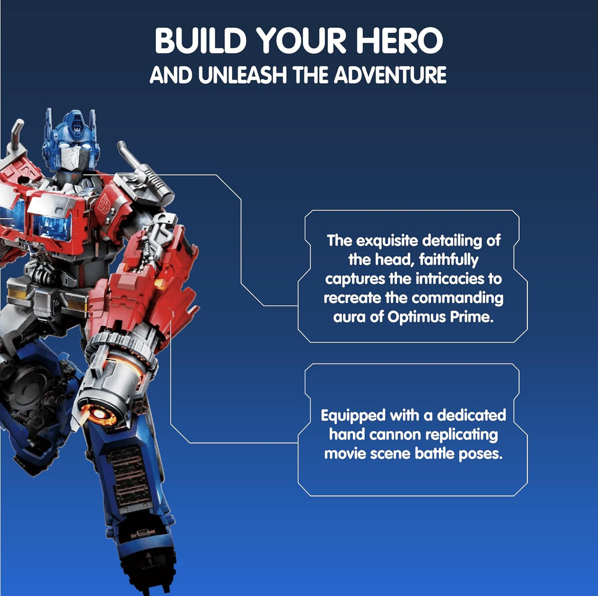 BLOKEES Figures Transformers Classic Class - Kit de Modelo sin conversión Optimus Prime Figura de acción Coleccionable, Regalo de construcción para niños, para niños de 12 años en adelante