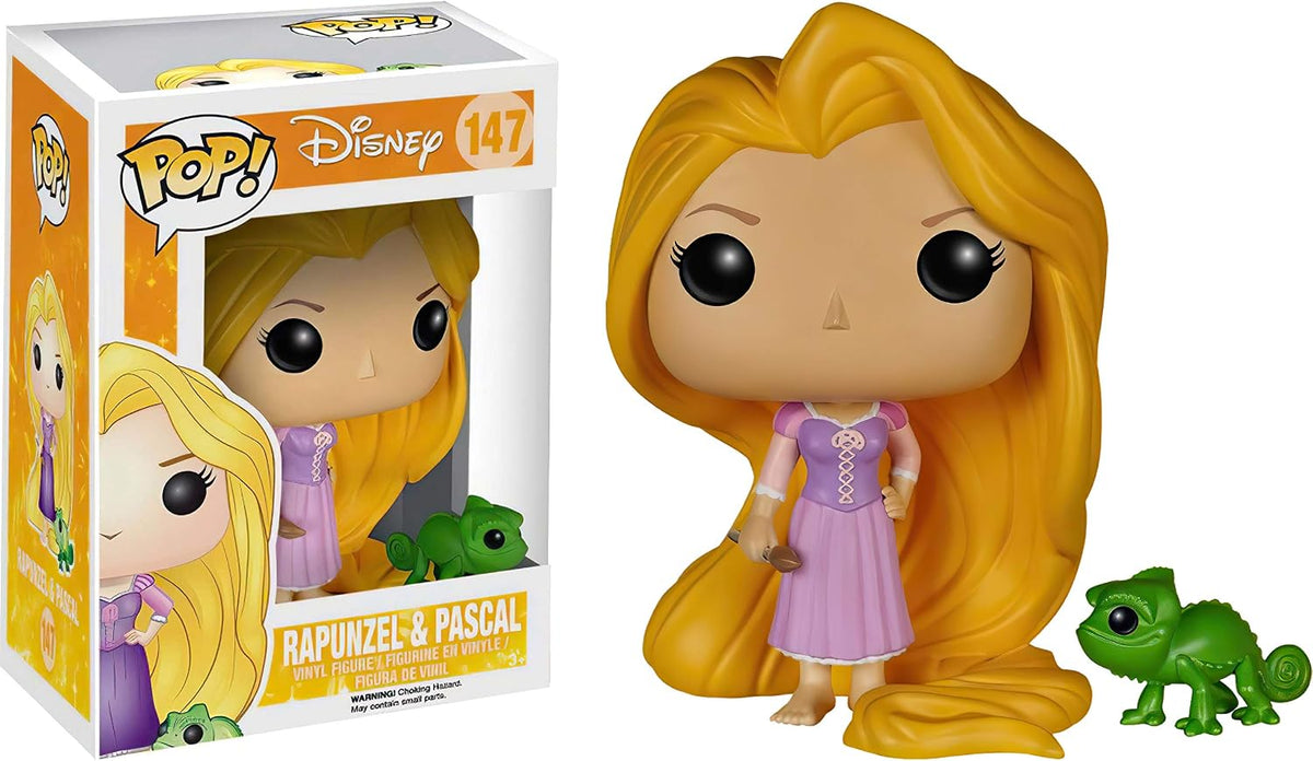 Rapunzel & Pascal: Fun ko P o p ! Paquete de figuras de vinilo con 1 protector gráfico compatible 'ToysDiva' (147 - 05135 - B)